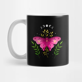 Celestial Floral Moth Mug